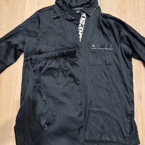 Victoria's Secret Satin Black PJ Set Size S